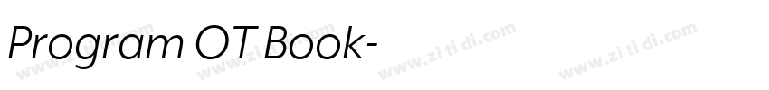 Program OT Book字体转换